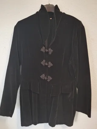 Chaqueta terciopelo negro Italia