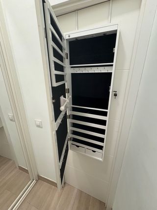 Espejo Joyero Blanco para Puerta