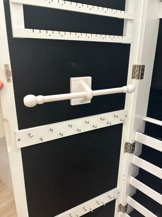 Espejo Joyero Blanco para Puerta