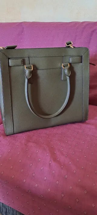 Borsa Michael Kors verde oro