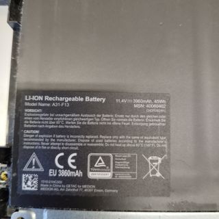 Batería portátil ASUS A31-F13 11.4V 3960mAh