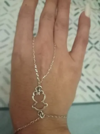 Pulsera Tous Oso Dedo Plata