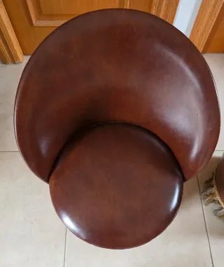 2 Butacas/Sillones Marrones Piel