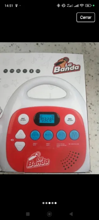 Karaoke Portátil La Banda 2 Micros USB Bluetooth