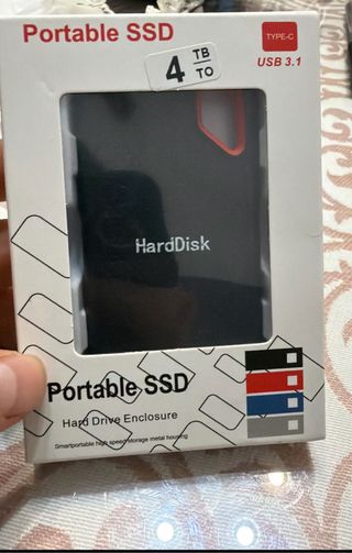 SSD Portátil 4TB USB 3.1 Tipo-C