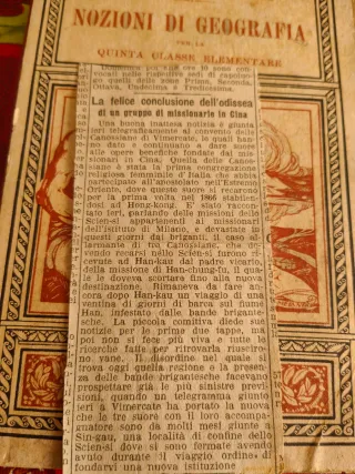 Nozioni di Geografia - Quinta Elementare 1924