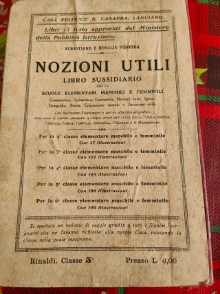 Nozioni di Geografia - Quinta Elementare 1924