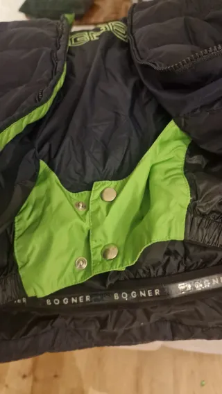 Chaqueta niño BOGNER verde y azul. Esquí.8-10 años
