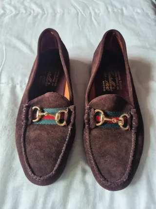 Zapatos Castellanos Ante Marrón Chocolate