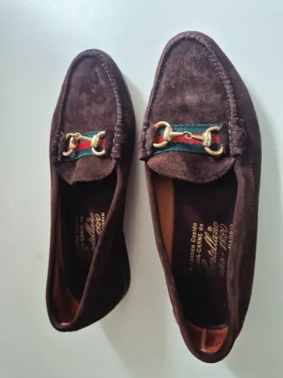 Zapatos Castellanos Ante Marrón Chocolate