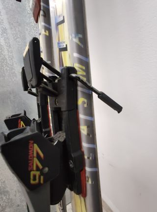 Esquís Fischer Plasma Edge con fijaciones y baston