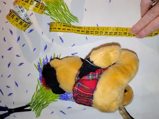 Peluche Orsetto Scozzese con Bagpipes