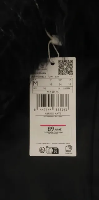 Abrigo efecto piel con pelo