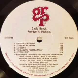 Vinilo David Benoit Freedom at Midnight Jazz