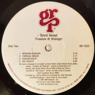 Vinilo David Benoit Freedom at Midnight Jazz