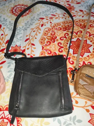 3 Bolsos Pequeños Negro y Rosa