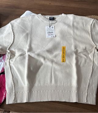 Pull&Bear Jersey Beige Talla S Nuevo