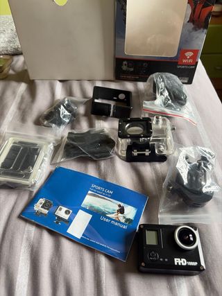 Cámara Deportiva FHD 1080P Negra