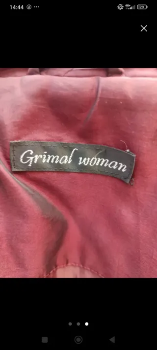 Chaqueta acolchada morada