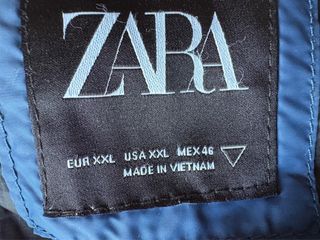 Piumino Zara Man Blu Taglia XL (medidas en fotos)
