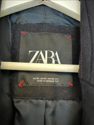 Abrigo Zara Negro Talla XL