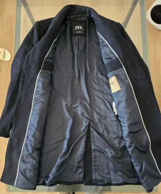 Abrigo Zara Negro Talla XL