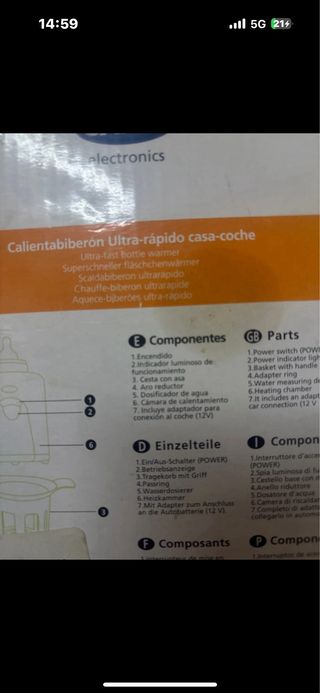 Calientabiberones Jane Coche