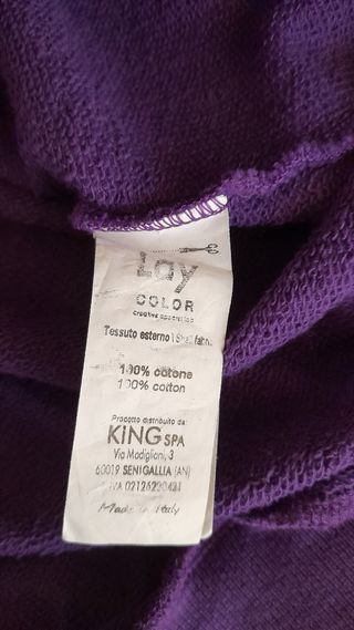 Felpa con cappuccio viola donna