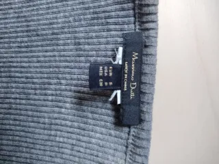 Camiseta Massimo Dutti gris algodón