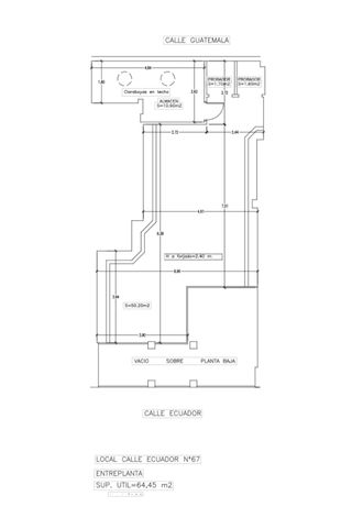 SE ALQUILA o VENDE LOCAL C/ECUADOR PB CORTE INGLES