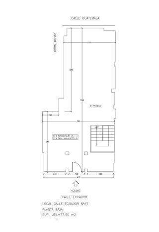 SE ALQUILA o VENDE LOCAL C/ECUADOR PB CORTE INGLES