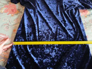 Vestido Mango azul tirantes volante