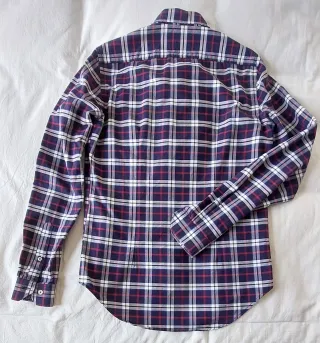 Camisa cuadros manga larga Talla S