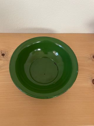 Ciotola metallo smaltato Verde