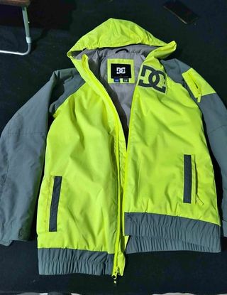 Chaqueta DC Shoes Talla M Gris y Amarillo