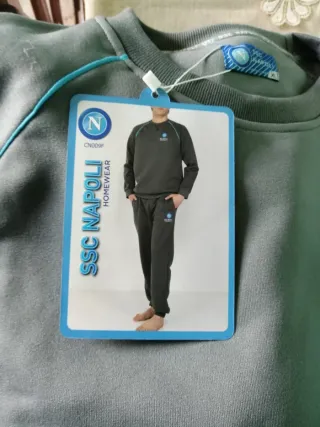 Conjunto chándal SSC Napoli gris y azul