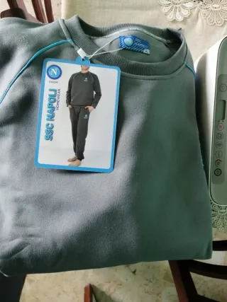 Conjunto chándal SSC Napoli gris y azul