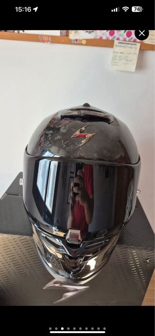 Casco Scorpion R1 Carbon Onyx