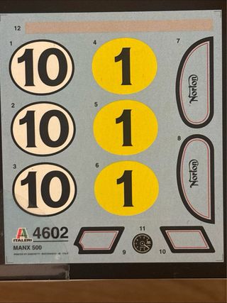 Italeri Norton Manx 500cc 1:9 kit montaggio New