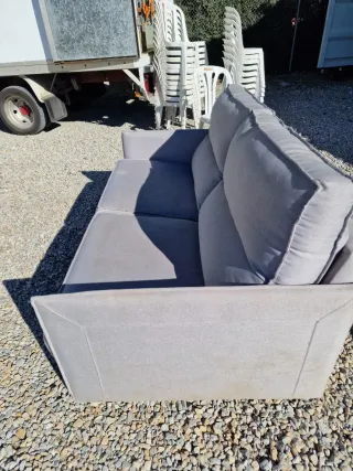 Sofá Cama Gris Tela