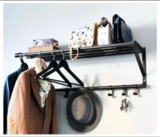 Perchero Metálico Negro Ikea