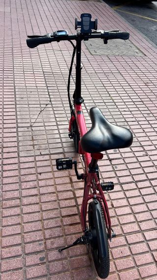 Bicicleta Eléctrica Urban Plegable Roja