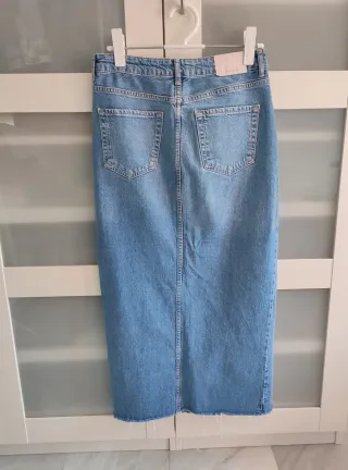 Falda denim Stradivarius