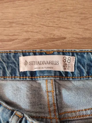 Falda denim Stradivarius
