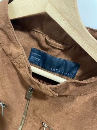 Cazadora Zara Ante Marrón Talla XL