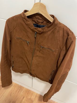Cazadora Zara Ante Marrón Talla XL