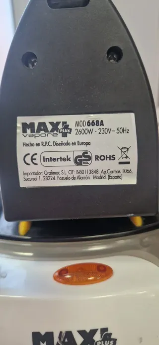 Plancha de Vapor MAX con Caldera