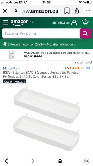 Estante Skadis IKEA Negro