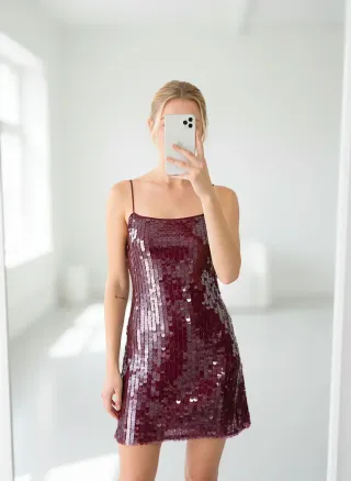 Vestido lentejuelas Stradivarius Nuevo