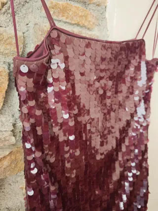 Vestido lentejuelas Stradivarius Nuevo